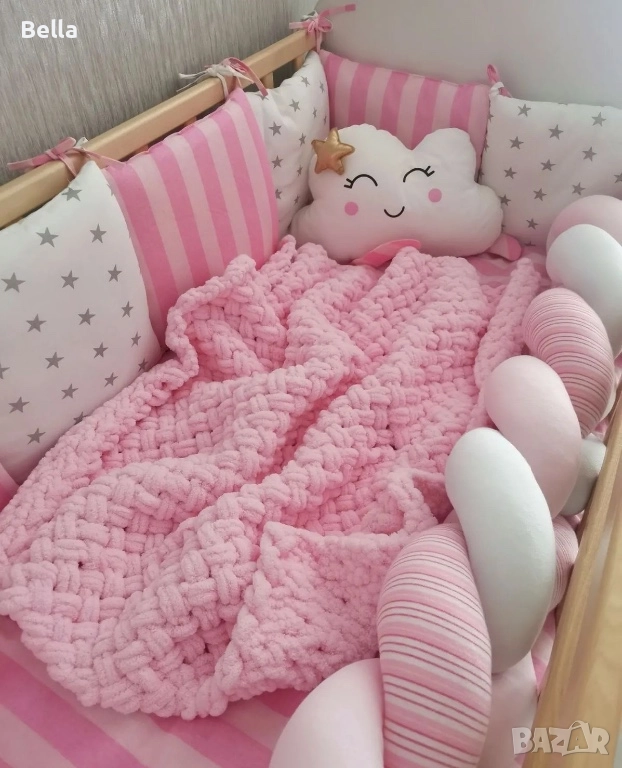 Ръчно плетени бебешки одеалца, снимка 1