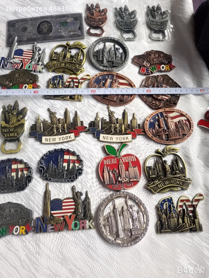 Магнити за хладилник. Метални. От НЮ ЙОРК , снимка 1