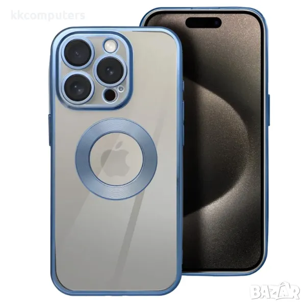 Калъф GLAM / Синя-рамка / за iPhone 16e Баркод : 3131883, снимка 1