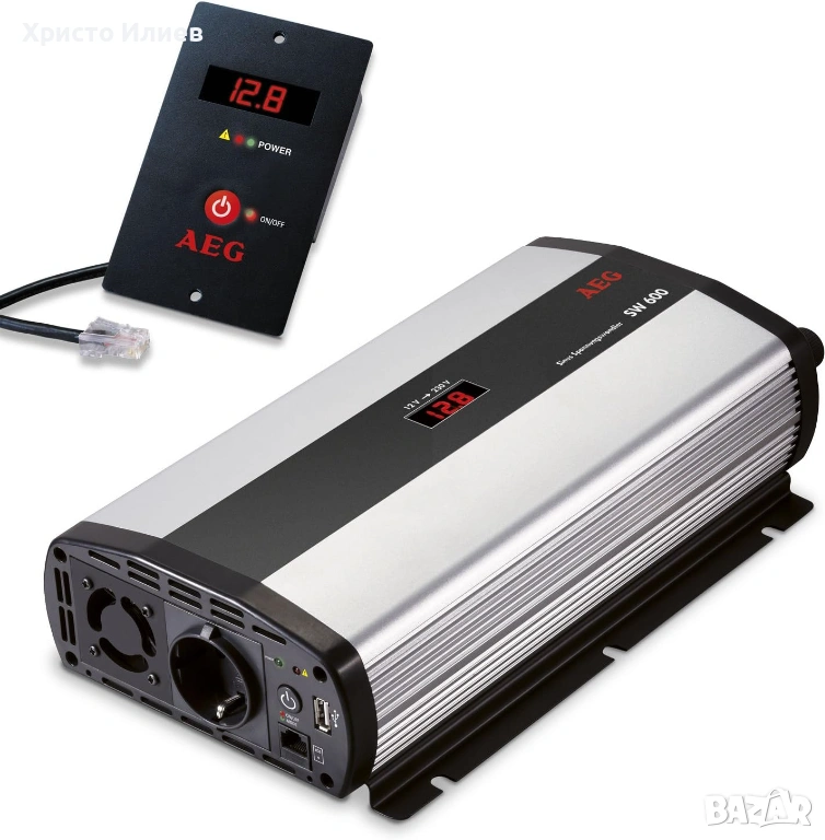 AEG SW 600 Инверторен 600W преобразувател на напрежение, снимка 1