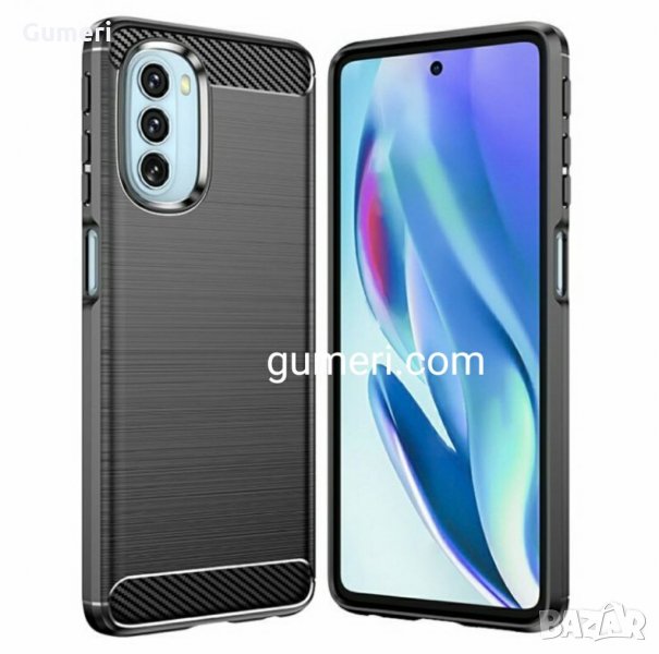 Motorola Moto G51 Противоударен Силиконов Гръб -  Карбон, снимка 1