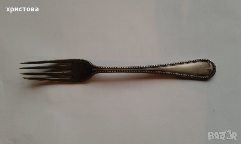 Посребрена вилица-антика, снимка 1