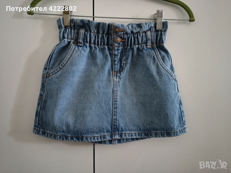 Детска дънкова оригинална пола Benetton , снимка 1