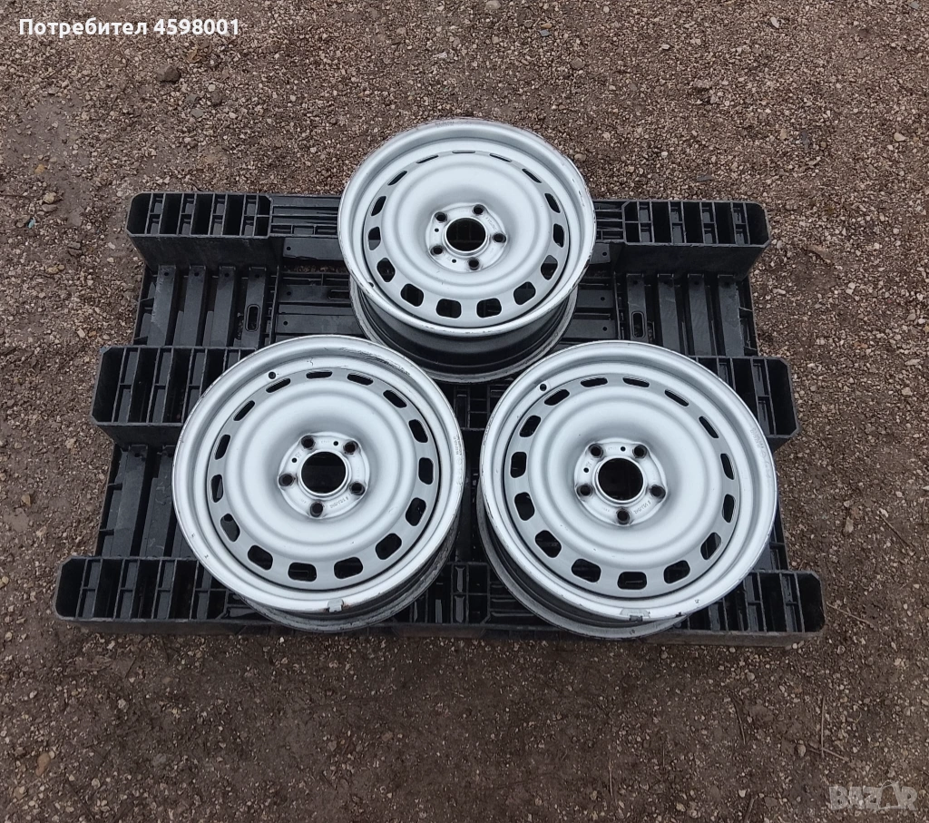 3бр.Оригинални джанти 15цола 5x108 за Berlingo,Partner,Combo,Doblo,Proace, снимка 1