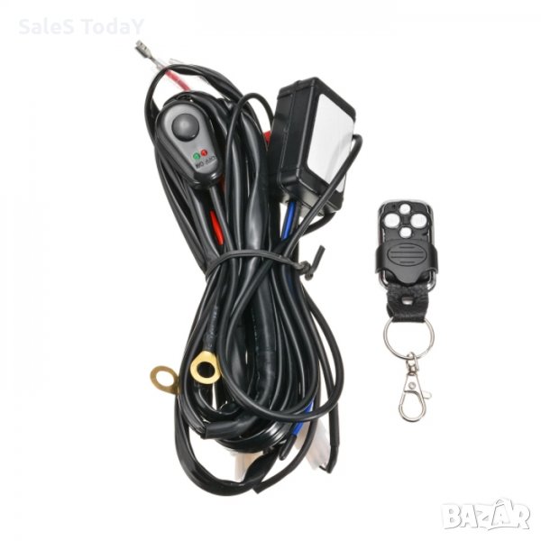 Кабели за халогени, комплект, окабеляване за 2бр. халогени с дистанционно, снимка 1