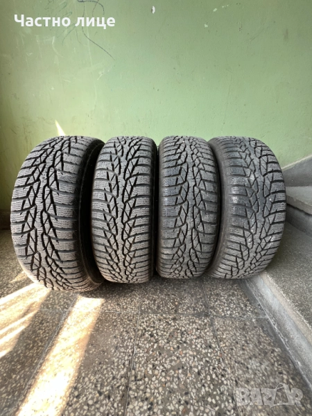 Запазени зимни гуми Nokia WR D4 175/65/14 с железни джанти 4x100 56.1, снимка 1