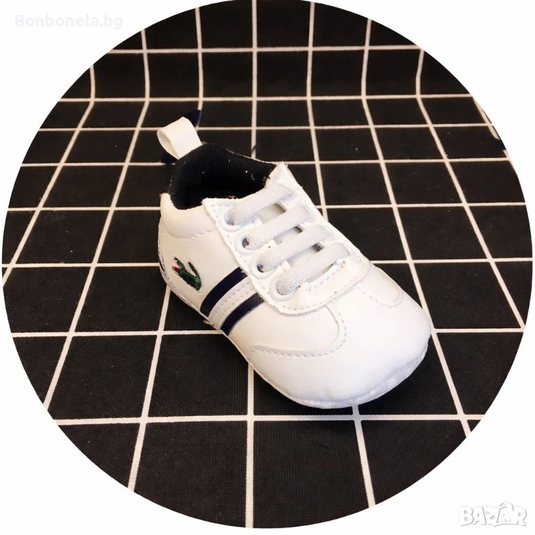 Бели бебешки обувки / маратонки  LACOSTE , снимка 1