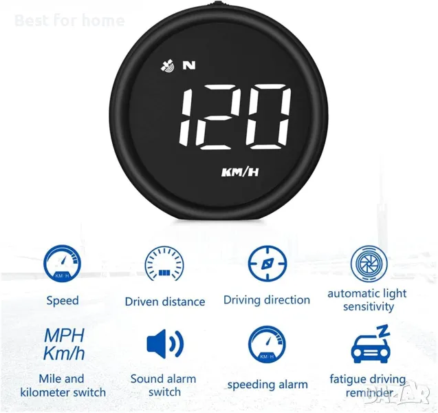 G1 HUD Автомобилни Heads Up Дисплей с GPS, снимка 1