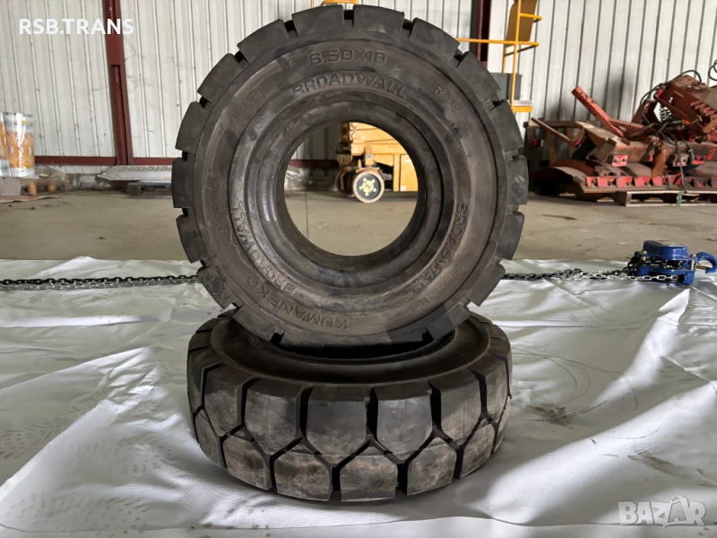 Бандажни гуми за мотокар 6.5х10 и 23х5 НОВИ, снимка 1