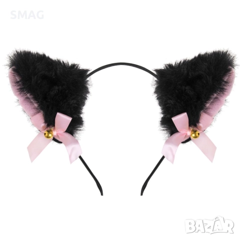 Хелоуин / Halloween детска диадема с черни ушички_1256036