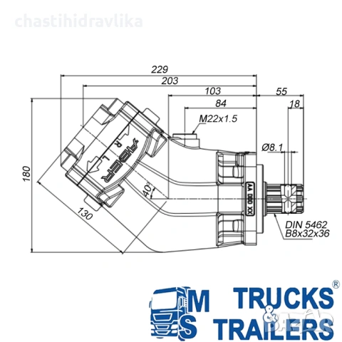 Бутална помпа тип “банан“ 82л ABER BIC82M7R, снимка 3 - Части - 53315339