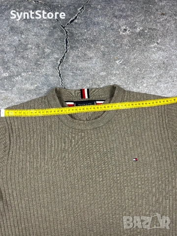 Мъжка блуза Tommy Hilfiger – Вафлена плетка, снимка 5 - Пуловери - 53439372
