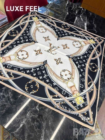 Дамски Шалове - Коприна ⚜️ Louis Vuitton , снимка 5 - Шалове - 53021300