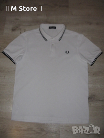 Fred Perry мъжка тениска, памучна риза с яка, снимка 2 - Тениски - 51457158
