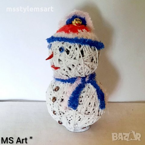 Коледни сувенири! Снежен човек! Ръчна изработка!, снимка 5 - Декорация за дома - 34391567