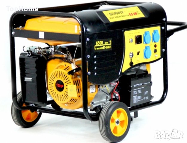 Генератор за ток 6.5KW BR PROFESSIONAL Монофазен С Вградена Автоматика БЕНЗИН-ГАЗ, снимка 3 - Генератори - 41466121