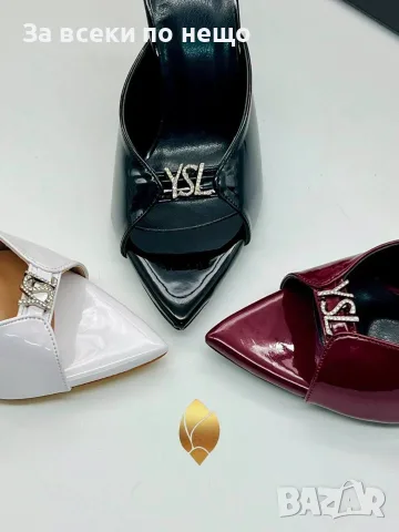 Yves Saint Laurent Дамски Официални Чехли На Ток - Различни Цветове Код SEM-542, снимка 2 - Чехли - 55874546