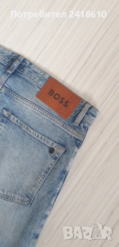Hugo Boss Onyx Selvedge BOSlim Fit  Mens Size 33/32 НОВО! ОРИГИНАЛ Мъжки Дънки!