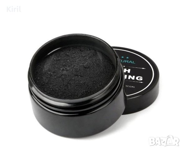 Пудра от активен  въглен за избелване на зъби Teeth Whitening Natural Organic Activated Charcoal 30 , снимка 3 - Други - 41382217