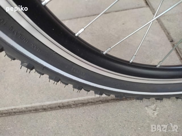 Продавам колела внос от Германия алуминиев двойносгъваем велосипед DINA BIKE 20 цола 6 скорости, снимка 3 - Велосипеди - 35814423