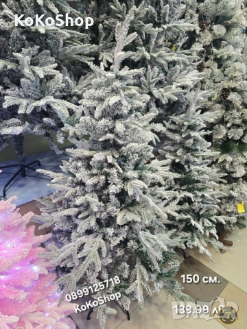Елха/Заснежена елха/луксозна заснежена елха/Коледна елха/елха, снимка 3 - Декорация за дома - 42733710
