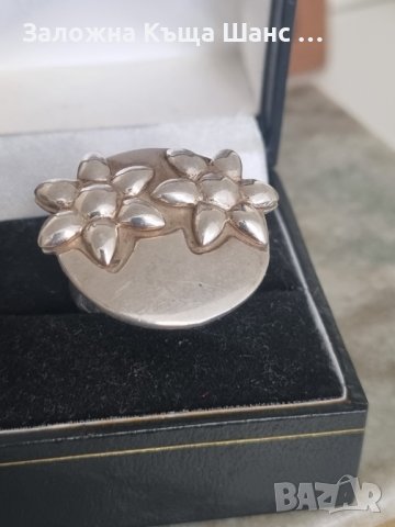 Сребърен пръстен на цветя Sezgin 925 , снимка 2 - Пръстени - 41742317