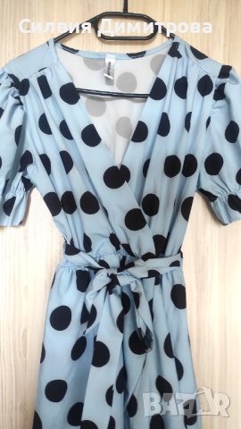 Красива рокля на точки размер М, снимка 3 - Рокли - 41593901