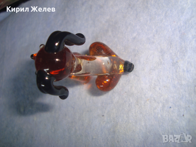 МИНИАТЮРНА КРИСТАЛНА СТАТУЕТКА ЦВЕТНО ДУХАНО СТЪКЛО РЪЧНА МАЙСТОРСКА ИЗРАБОТКА КУЧЕНЦЕ 73891, снимка 8 - Колекции - 36290828