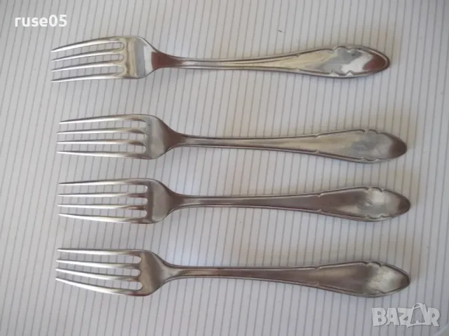 Лот от 4 бр. вилици от "Завод - П.Денев-Габрово", снимка 3 - Прибори за хранене, готвене и сервиране - 50367192