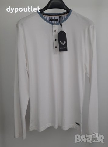 Мъжка памучна блуза с цепка и копчета BRAVE SOUL ,размери - M, L, XL и XXL. , снимка 1 - Блузи - 39265990