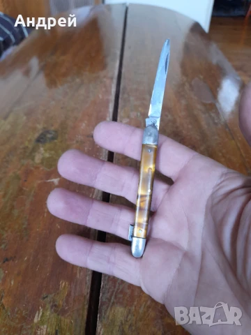 Стар джобен нож,ножче,ножка #119, снимка 5 - Антикварни и старинни предмети - 50633768