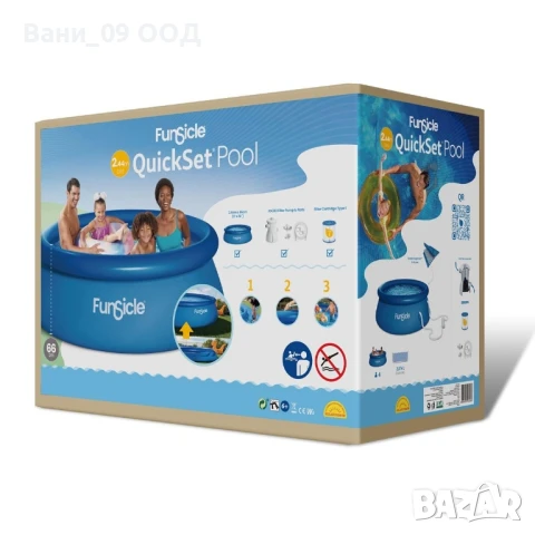 244х66см Надуваем басейн с филтърна помпа, снимка 4 - Басейни и аксесоари - 50818774