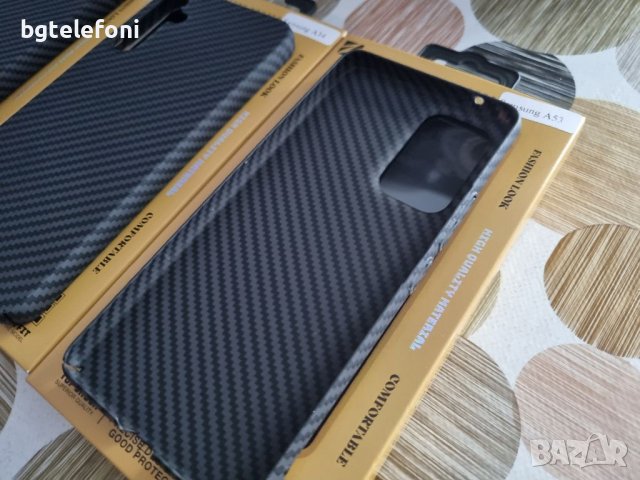 Samsung S23,S23 Ultra,A34,A54,A53 твърд тънък гръб с карбонов ефект , снимка 8 - Калъфи, кейсове - 41455180