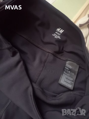 Нови H&M дамски къси спортни панталонки S M размер черни, снимка 4 - Къси панталони и бермуди - 41352121