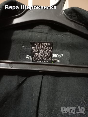 Късо памучно яке. Наситено черен цвят. Капси. Размер L, XL., снимка 6 - Якета - 40663263