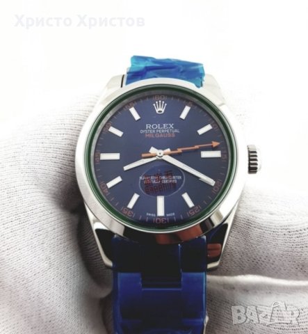 Мъжки луксозни часовници Rolex  Milgauss, снимка 4 - Мъжки - 41697840