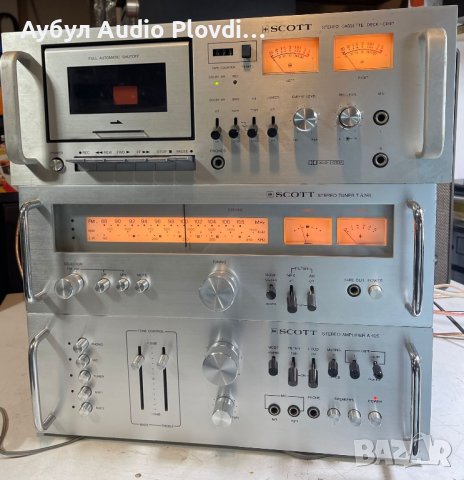 Scott A-426 Усилвател  Scott T-526L Радио Skott CD-67 Касетефон  Сет Rack system , снимка 5 - Ресийвъри, усилватели, смесителни пултове - 44461372
