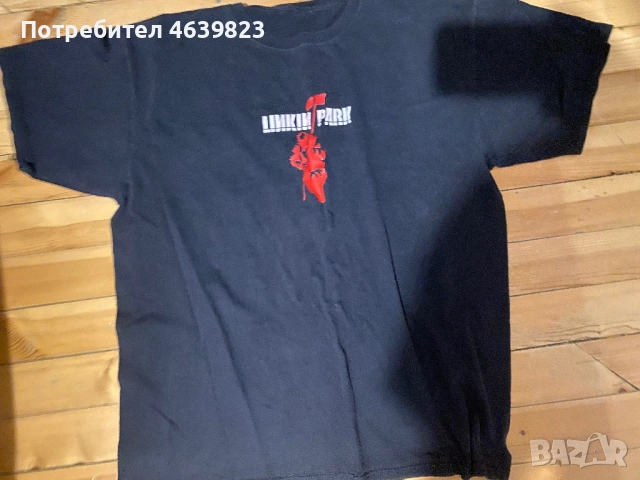 Черна тениска Linkin park