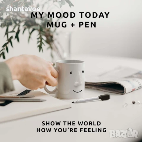 Керамична чаша с лице - изрази настроението си, снимка 3 - Чаши - 51105846