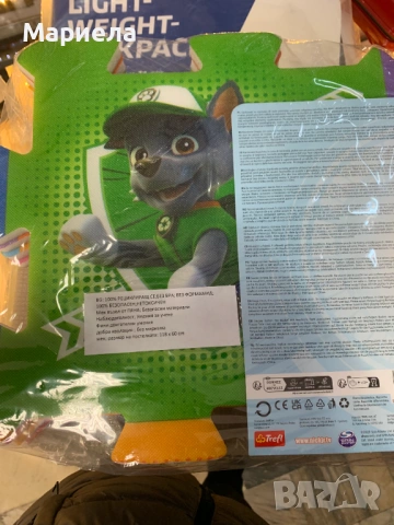 Paw Patrol Мек килим пъзел с кученцата Пес Патрул, снимка 3 - Други - 53592105