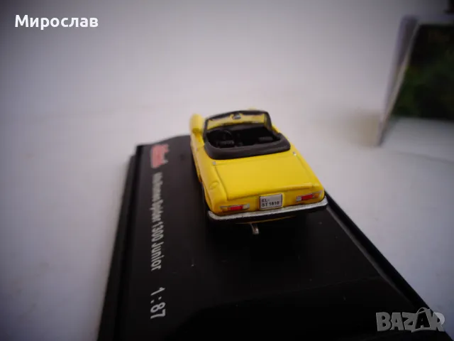 1:87 H0 SCHUCO ALFA ROMEO SPIDER КОЛИЧКА МОДЕЛ ИГРАЧКА, снимка 5 - Колекции - 47801418