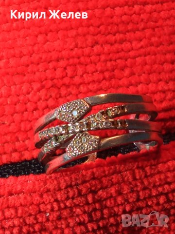 МНОГО КРАСИВ СКЪПОЦЕНЕН РЕГУЛИРУЕМ СРЕБЪРЕН АРТ ПРЪСТЕН СРЕБРО 925 с ЦИРКОНИ 27372, снимка 15 - Пръстени - 36869420