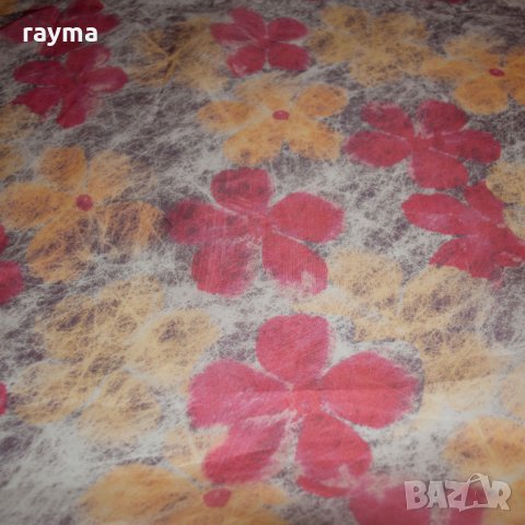 Плат дизайнерска органза естествена коприна принт цветя -50%, снимка 10 - Поли - 34474519