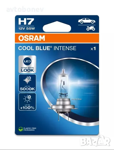 Автомобилни крушки OSRAM COOL BLUE INTENSE +100% H7, снимка 2 - Аксесоари и консумативи - 35516916