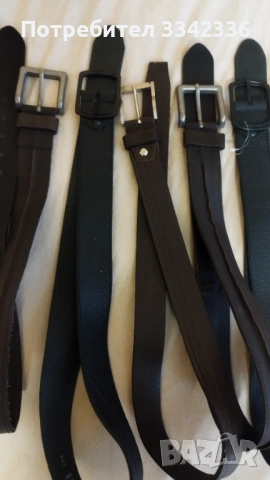 Лот колани - Естествена кожа - Чисто Нови Мъжки Колани, снимка 2 - Други - 53681439