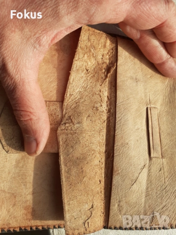 Стар потфейл от змийска кожа, снимка 5 - Антикварни и старинни предмети - 53430185