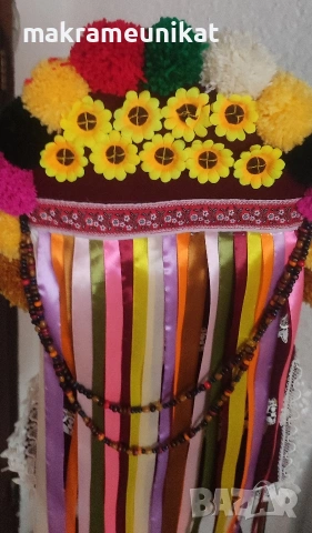 Продавам кукерска маска, гугла, уникат, Новодел, авторски модел, етно, Сурва, Кукерландия , снимка 4 - Колекции - 42314889