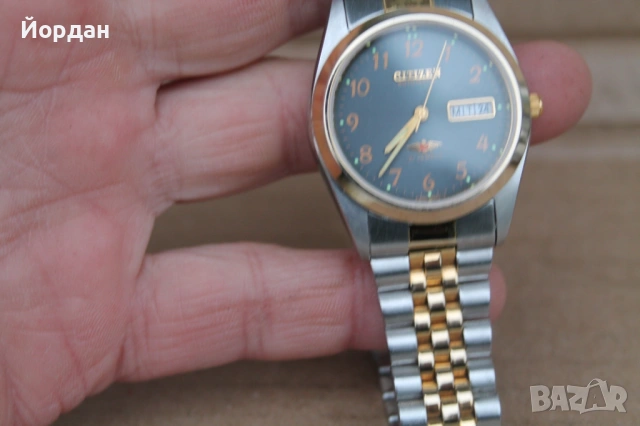 Японски автоматичен мъжки часовник ''Citizen'' /21 камъка/ , снимка 3 - Мъжки - 53512195