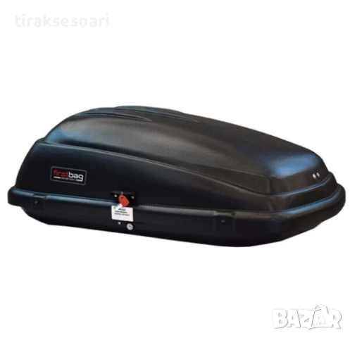 Багажник автобокс FirstBag 250L – ABS пластмаса, заключване, черен, 115×75×43 см, снимка 2 - Аксесоари и консумативи - 52447804