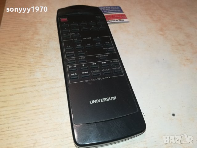 UNIVERSUM AUDIO REMOTE CONTROL-ВНОС SWISS 2709231212, снимка 11 - Ресийвъри, усилватели, смесителни пултове - 42338146